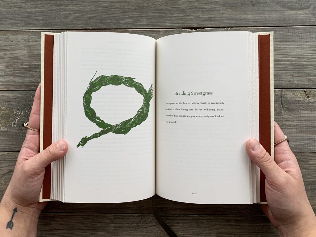 Braiding Sweetgrass by Robin Wall Kimmerer - Bookmobile Design & Digital